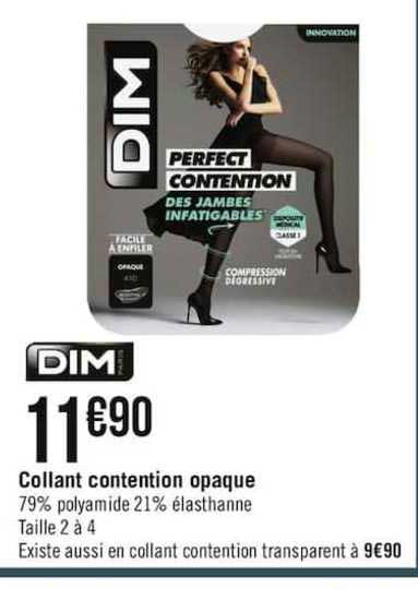 dim collant contention opaque