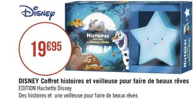 disney coffret histoires et veilleuse pour faire de beaux rêves édition hachette disney