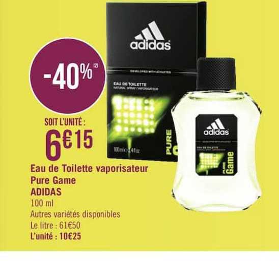 eau de toilette vaporisateur pure game adidas