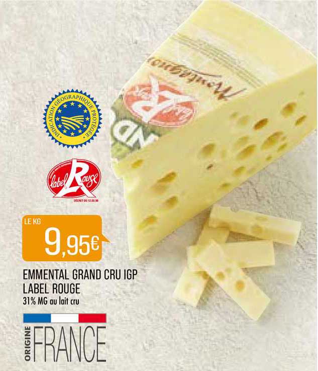 Emmental Grand Cru Igp Label Rouge