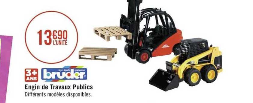 engin de travaux publics bruder