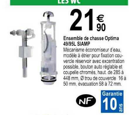 ensemble de chasse optima 49 95l siamp