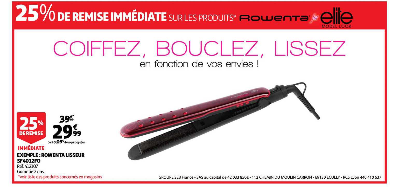 exemple : rowenta lisseur sf4012fo