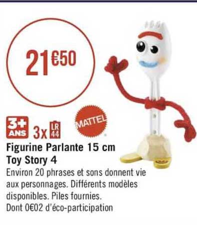 figurine parlante 15 cm toy story 4