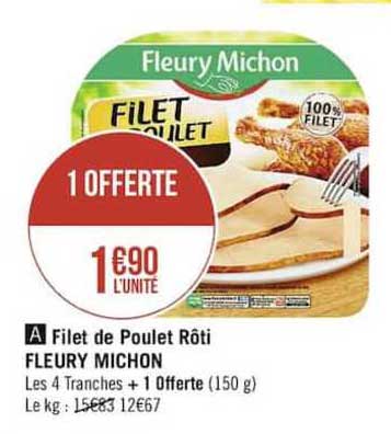 filet de poulet rôti fleury michon