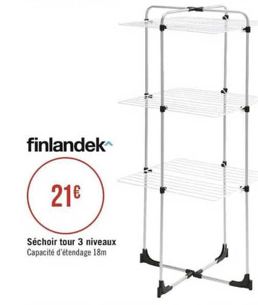 Finlandek Séchoir Tour 3 Niveaux