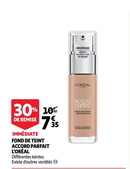 fond de teint accord parfait l'oréal