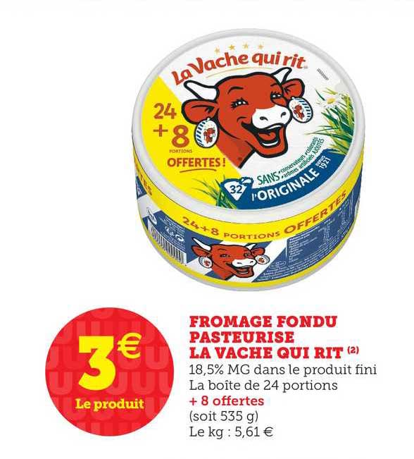 fromage fondu pasturisé la vache qui rit