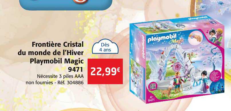 frontière cristal du monde de l'hiver playmobil magic 9471