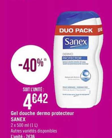 Gel Douche Dermo Protecteur Sanex
