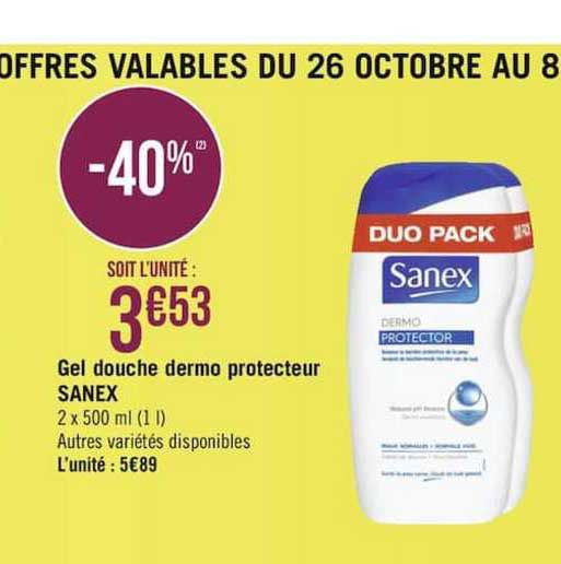 Gel Douche Dermo Protecteur Sanex