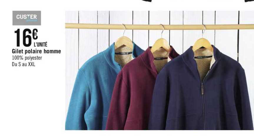 gilet polaire homme custer