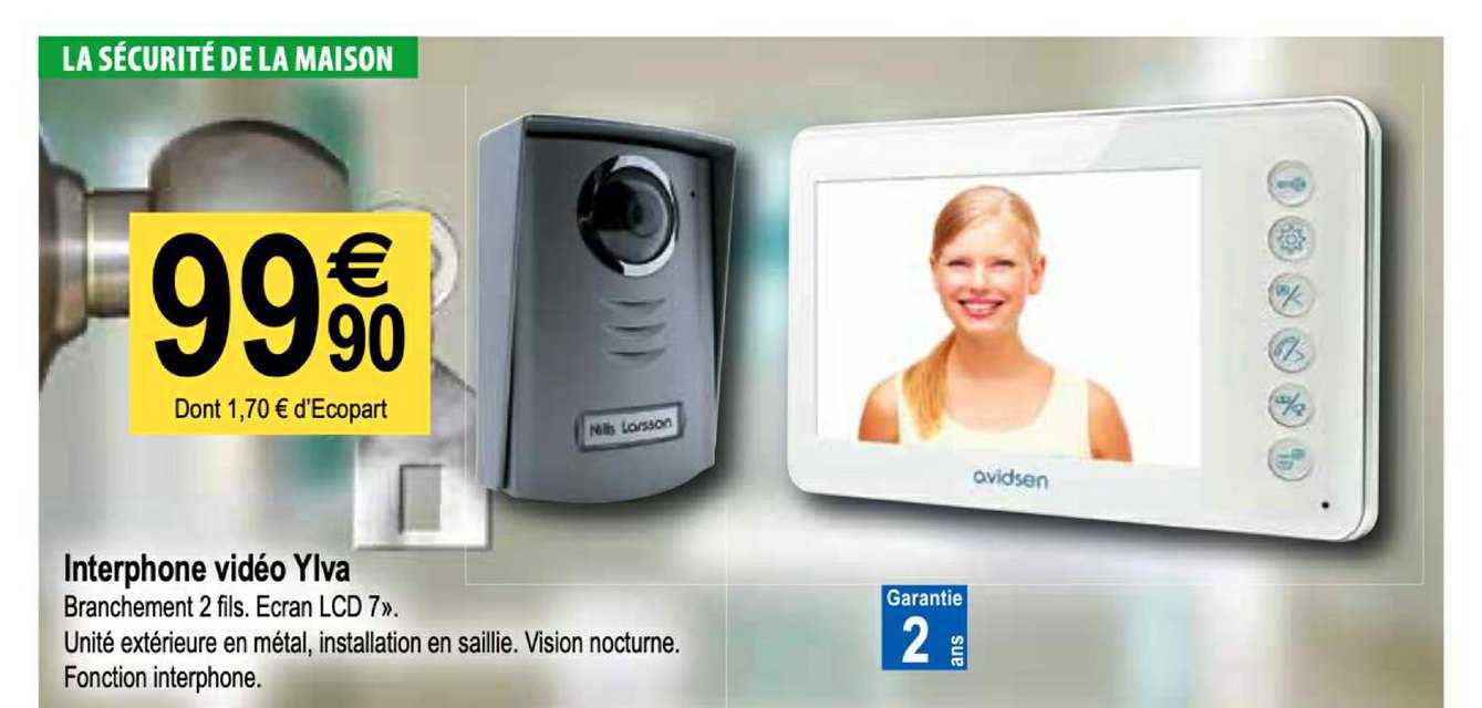 interphone vidéo ylva