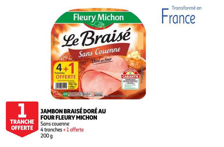 jambon braisé doré au four fleury michon