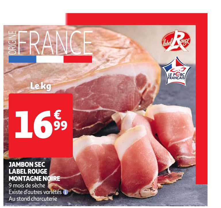 Jambon Sec Label Rouge Montagne Noire
