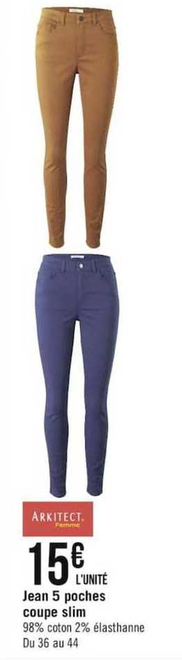 jean 5 poches coupe slim arkitect