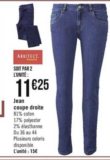 jean coupe droite arkitect