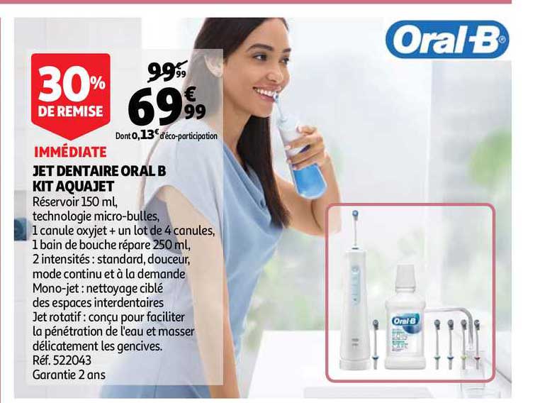jet dentaire oral b kit aquajet