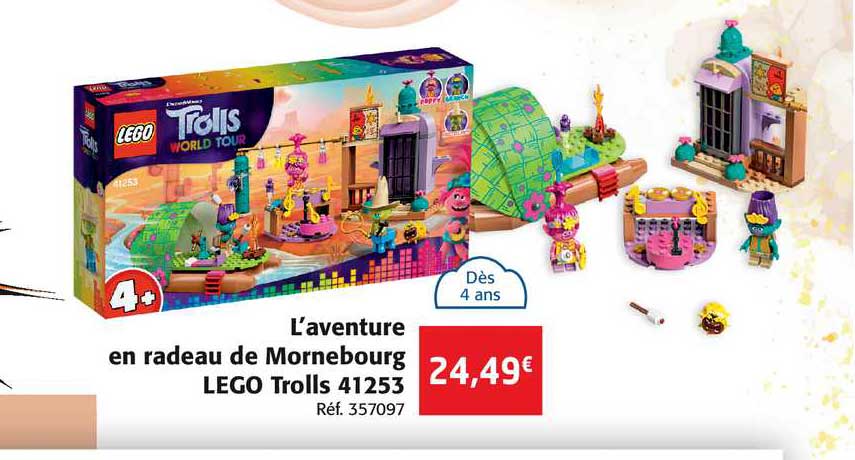 l'aventure en radeau de mornebourg lego trolls 41253