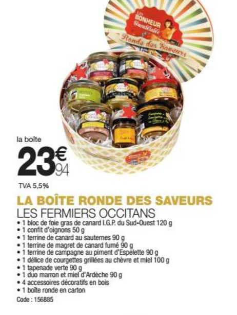 la boîte ronde des saveurs les fermiers occitans