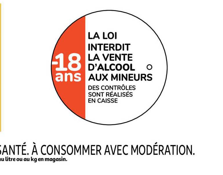 la loi interdit la vente d'alcool aux mineurs