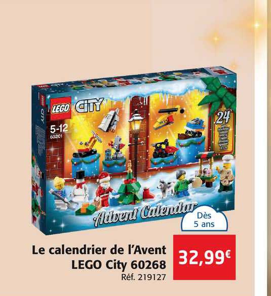 le calendrier de l'avent lego city 60268
