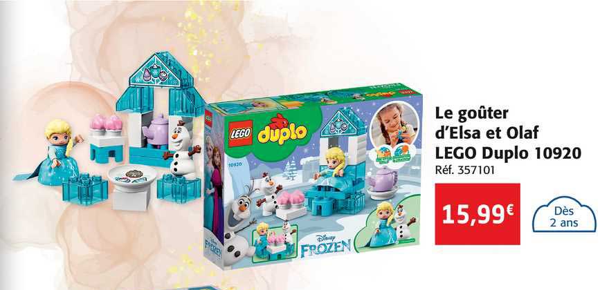 le goûter d'elsa et olaf lego duplo 10920