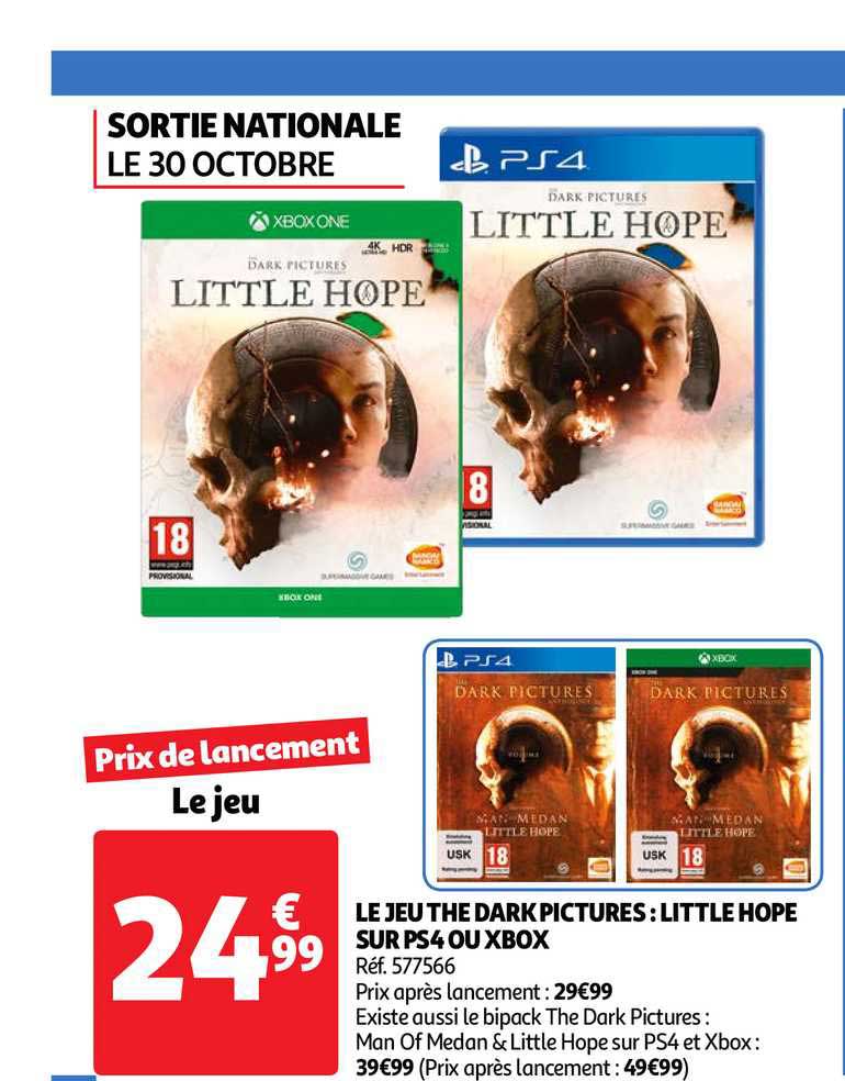 le jeu the dark pictures : little hope sur ps4 ou xbox