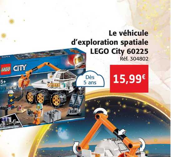 le véhicule d'exploration spatiale lego city 60225