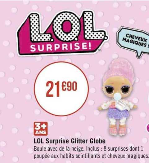 lol surprise glitter globe