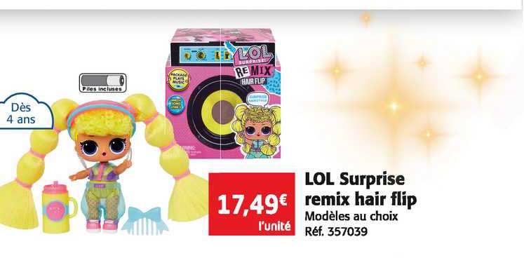lol surprise remix hair flip