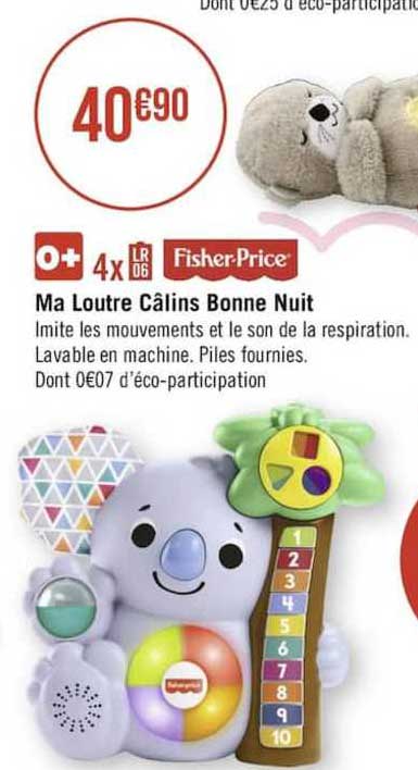 ma loutre câlins bonne nuit fisher price
