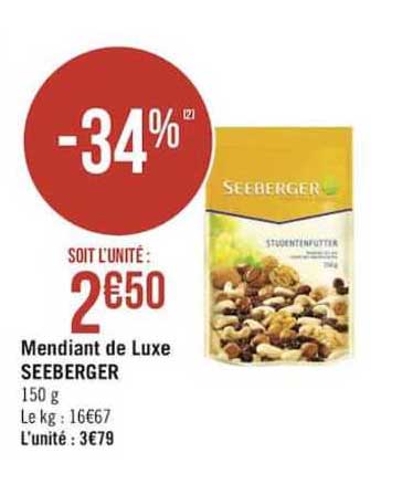 mendiant de luxe seeberger