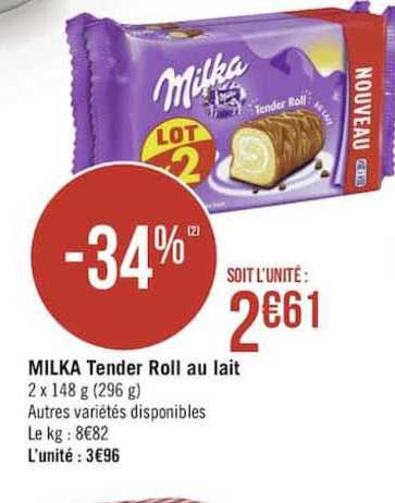 milka tender roll au lait