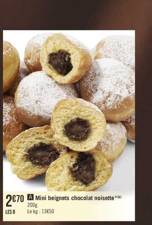 Mini Beignets Chocolat Noisette