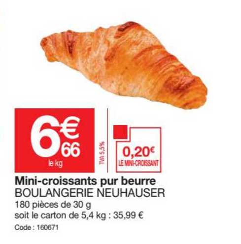 mini croissants pur beurre boulangerie neuhauser