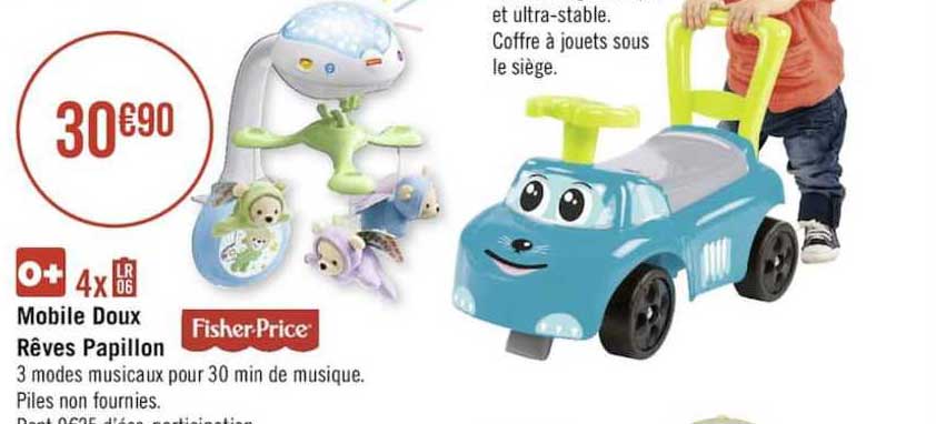 mobile doux rêves papillon fisher price