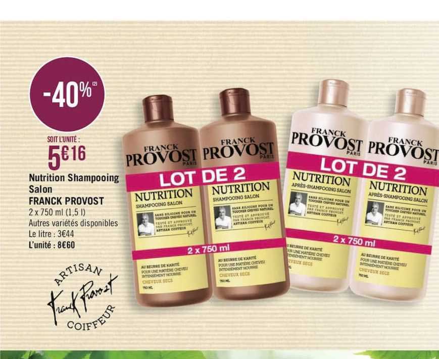 nutrition shampooing salon franck provost
