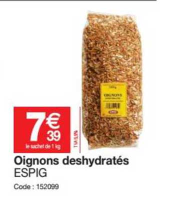 oignons deshydratés espig
