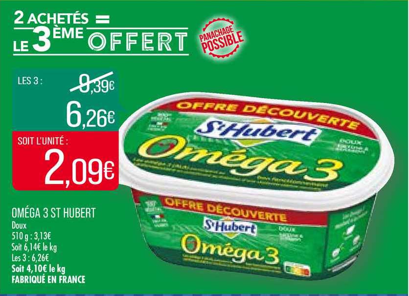 oméga 3 st hubert 2 achetés = le 3ème offert