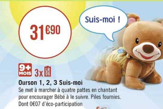 ourson 1 2 3 suis mois