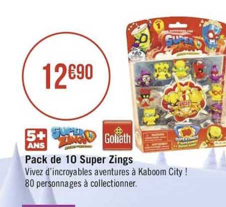 Pack De 10 Super Zings Goliath