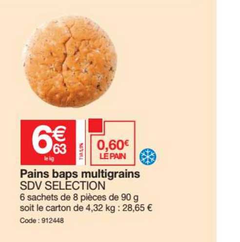 pains baps multigrains sdv selection