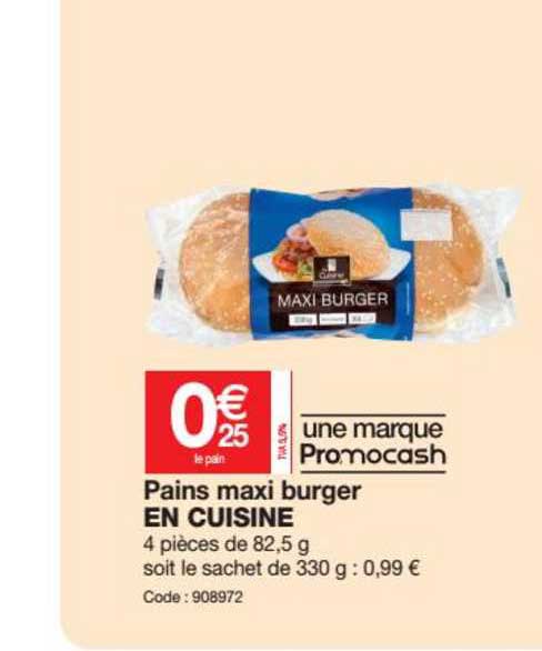 Pains Maxi Burger En Cuisine