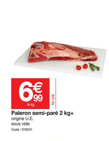 Paleron Semi Paré 2 Kg+