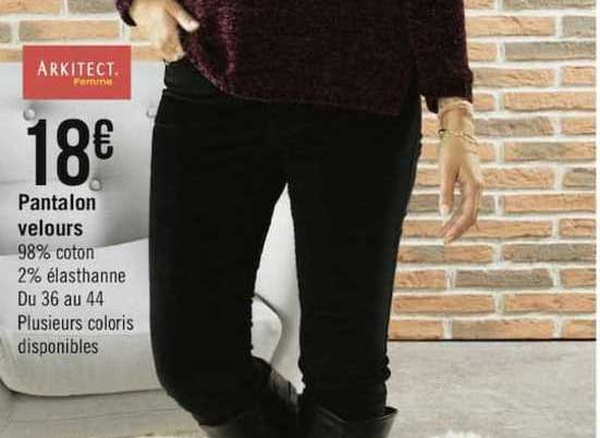 pantalon velours arkitect