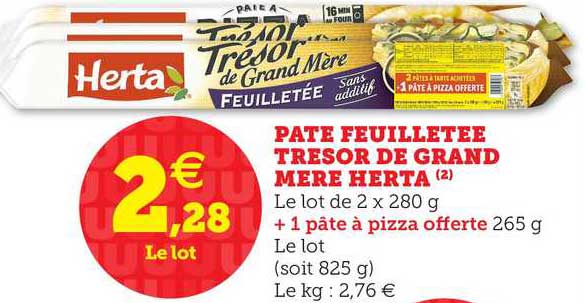 pâte feuilletée trésor de grand mère herta