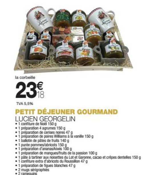petit déjeuner gourmande lucien georgelin
