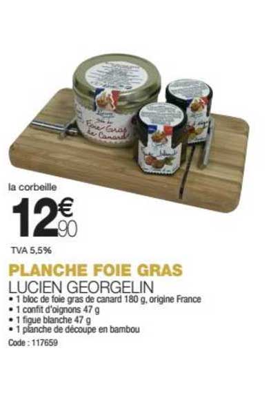 planche foie gras lucien georgelin