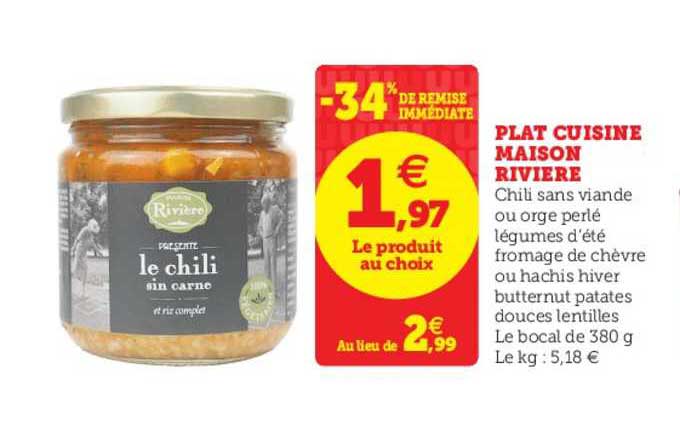 Plat Cuisiné Maison Rivière -34% De Remise Immédiate
